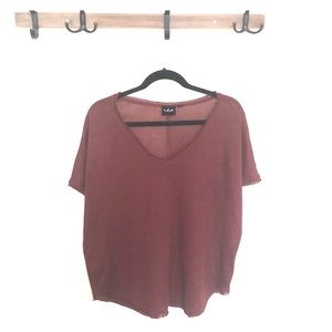 Loungewear Top (Maroon)